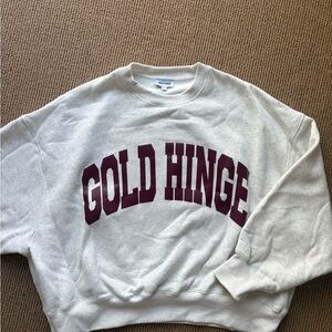 Gold Hinge Women's White Sweatshirt
